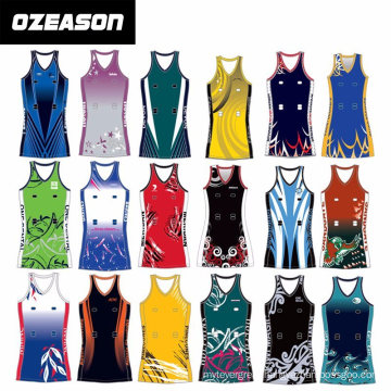 Cheap Custom Sublimation Netball Dresses Uniforms Design (N004)